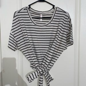 Striped crop top